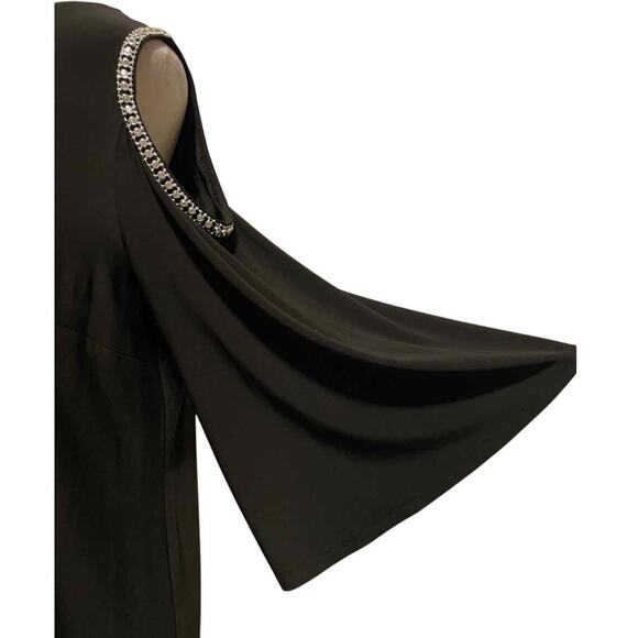 JBS After 5 Black Rhinestone Cold-Shoulder Dress 3X - Picture 5 of 12